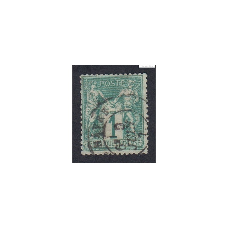 Timbre n°61 Type Sage (Type I)  Oblitéré - Signé - cote 125 Euros lartdesgents.fr