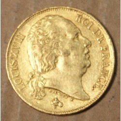 France LOUIS XVIII 20 Francs or 1817 A, lartdesgents.fr