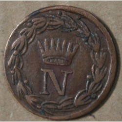 Italie 10 Centesimi 1813 M - Cent Napoléon I - Milan, lartdesgents.fr