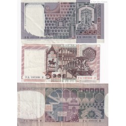 Billet Italie 5000 Lire 1980, 10000 lire 1980, 50000 lire 1978 - lartdesgents.fr