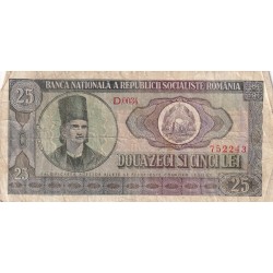 Billet Roumanie 25 LEI 1956 - lartdesgents.fr