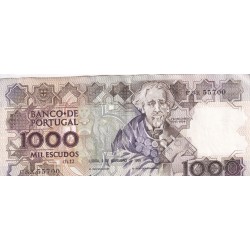 Billet Portugal 1000, 500+ 100 escudos 1989- lartdesgents.fr