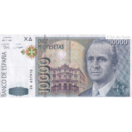 Billet ESPAGNE 10000 PESETAS 1992 n° 2A 637910- lartdesgents.fr