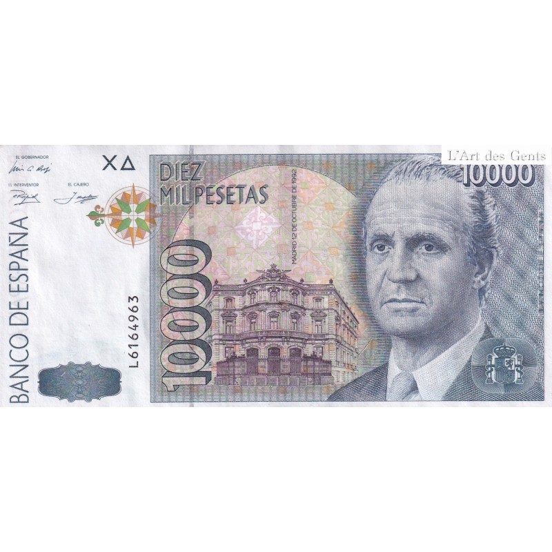 Billet ESPAGNE 10000 PESETAS 1992 n° L6164963- lartdesgents.fr