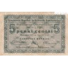 BILLET LITHUANIE 5 CENTAI 1922,  PICK 2a GRADE XF