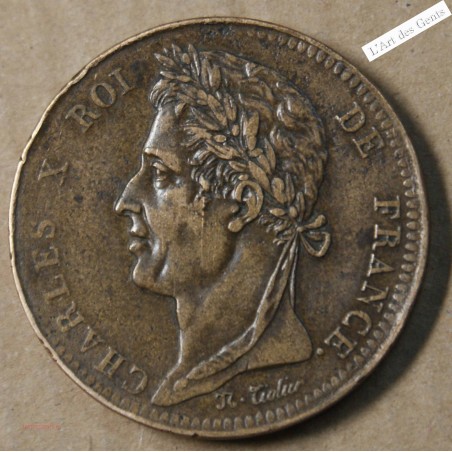 Colonies Françaises, 10 centimes 1825 A Charles X, lartdesgents.fr