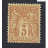 Timbre France N°86 - 3 c. bistre-jaune  -Type Sage (Type II)  Neuf** - cote 330 Euros lartdesgents.fr