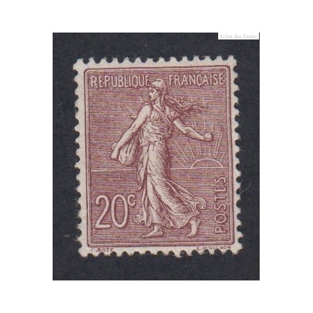 Timbre France Type Semeuse n°131  - 1903 Neuf** TBC - Signé -  cote 195 Euros lartdesgents.fr