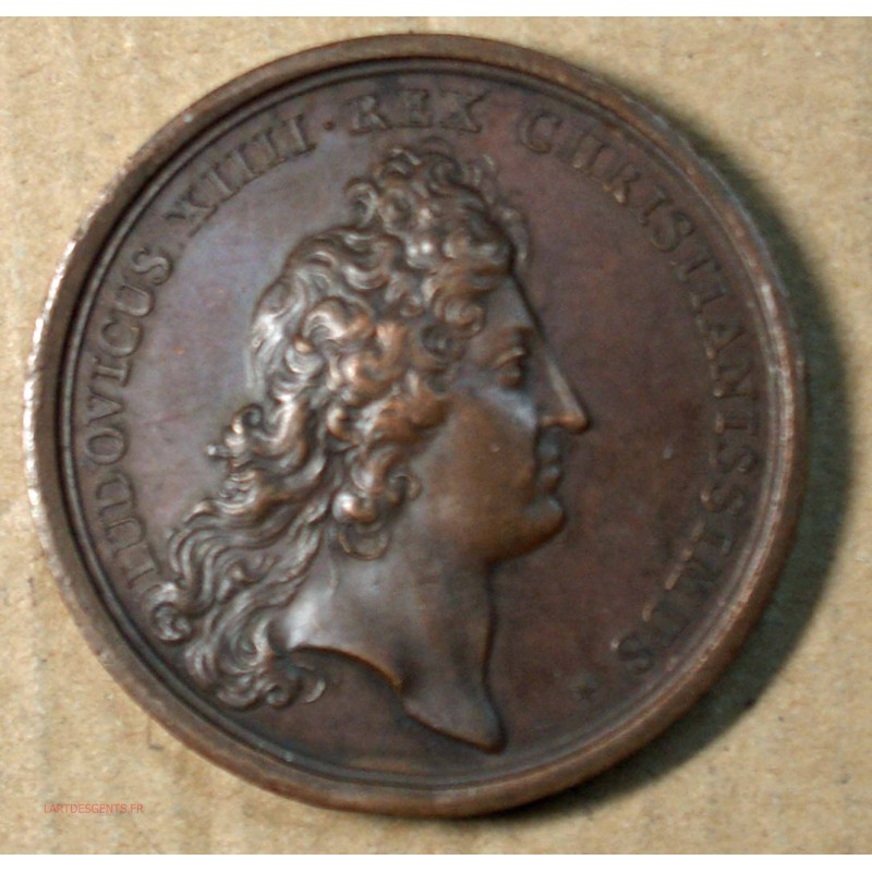 Médaille LOUIS XIV pour la prise de Nice 1691 , lartdesgents.fr