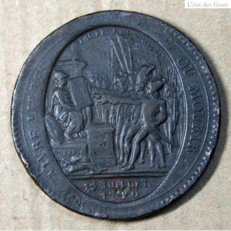 Médaille 5 SOLS 1790 MONNERON (2), lartdesgents.fr