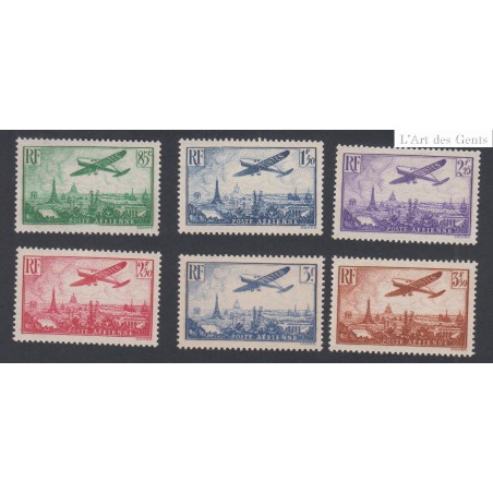 Timbres Poste Aérienne -  n°8 à n°13 - 1936 - Neufs** - Cote 300 Euros- lartdesgents