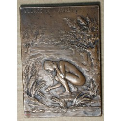 Médaille, plaque,  Adduction des sources de l'Avre, 1893 Paris par O. Roty lartdesgents.fr