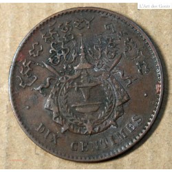 10 Centimes CAMBODGE - NORODOM 1860, lartdesgents.fr