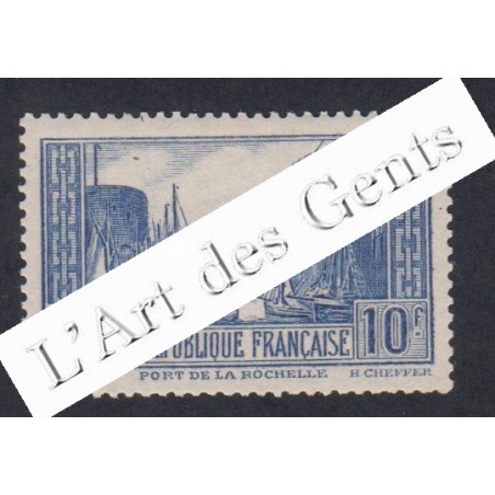 Timbre n°261c. année 1929-31 port la Rochelle neuf* Signé Cote 200 Euros lartdesgents