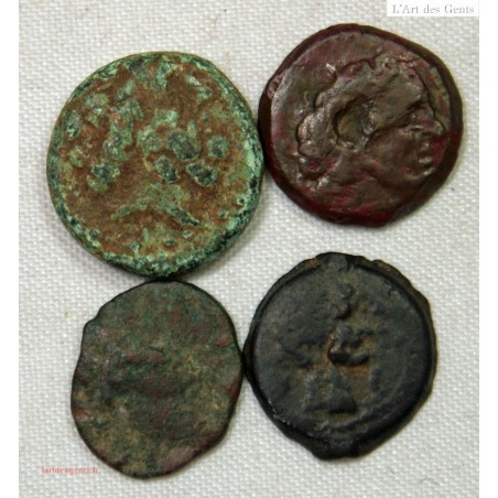 GREC - lot de petit bronze, Cléopatre etc...