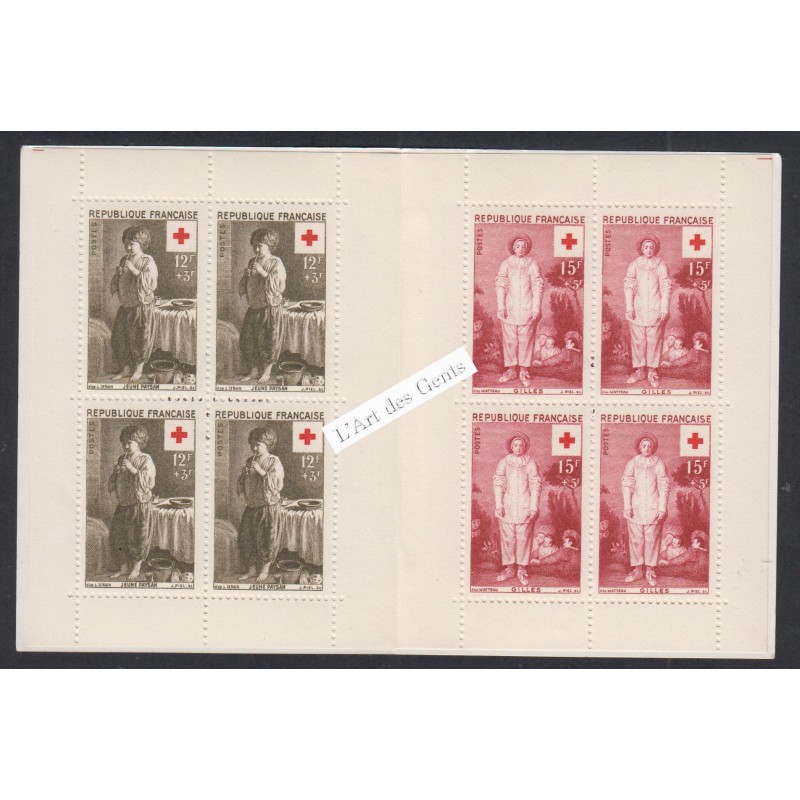 Carnet croix rouge n° 2005 année 1956 neuf** Cote 90 Euros - lartdesgents