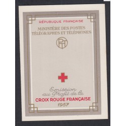 Carnet croix rouge n° 2006 année 1957 neuf** Cote 90 Euros - lartdesgents