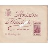Lot de 5 carnets différents de Vignettes Fontaine de Vaucluse 1850-1830 20 timbres 2Frs