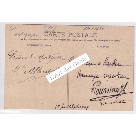 Souvenir du Meeting Vinicole - Montpellier le 9 Juin 1907 - Marcelin Albert, Saluant la Foule