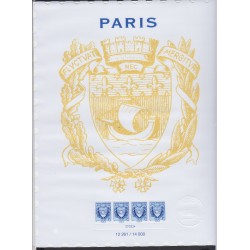 Affiche numérotée "ARMOIRIES DE PARIS" 2024 - sous blister - Neuf** lartdesgents.fr