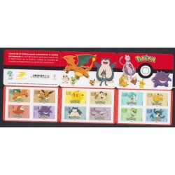 Carnet correspondance Pokémon 12 timbres Neuf*** Lartdesgents