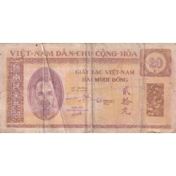 VIETNAM 20 DONG 1946 Papier de riz