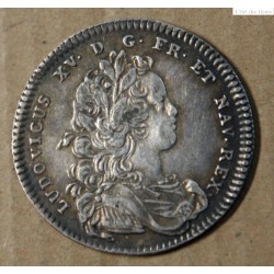 Jeton argent ORDINAIRE DES GUERRES 1722, contremarqué lartdesgents.fr