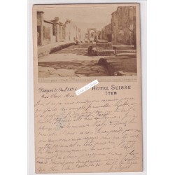 CPA - ITALIE - 1896 POMPEÏ Rue Mercrizio du forum aux rempart