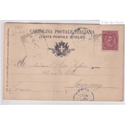 CPA - ITALIE - 1896 POMPEÏ Rue Mercrizio du forum aux rempart