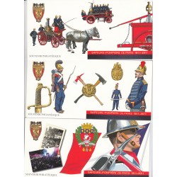 Blocs Souvenirs Sapeurs Pompiers n°59 à n°64  année 2011 Neufs**  Cote 90 Euros - lartdesgents