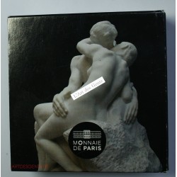 Coffret 10€ BE argent 2018, "le baiser, Rodin", lartdesgents.fr