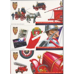 Blocs Souvenirs Sapeurs Pompiers n°59 à n°64  année 2011 Neufs**