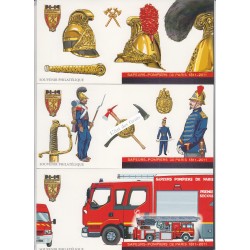 Blocs Souvenirs Sapeurs Pompiers n°59 à n°64  année 2011 Neufs**