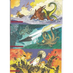 SOUVENIR PHILATELIQUE 6 Cartes Illustrées Originales Jules Verne L'ART DES GENTS