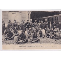 CPA 84 AVIGNON - Guerre 1914-1915 - Passage d'hindous en gare d'Avignon