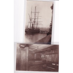 Photos poscards of the ship and cabine in which Captain SCOTT explored the Artic Océan