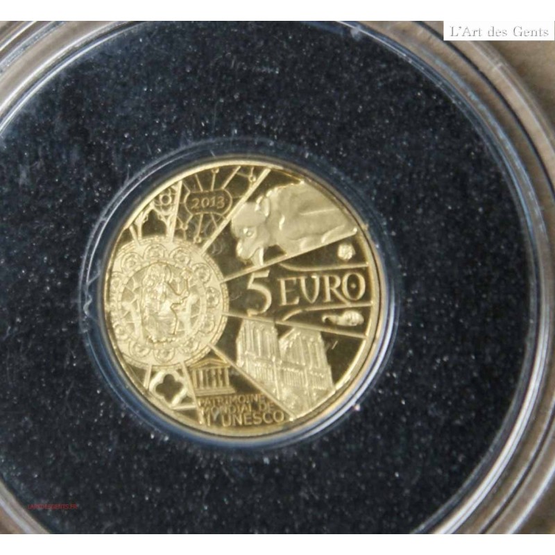 5€ or 2013 "Notre dame de Paris", lartdesgents.fr