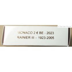 Coffret BE 2€ 2023 " MONACO REGNIER III", lartdesgents.fr