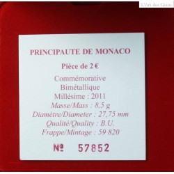 Coffret BU 2€ 2011 " MONACO MARIAGE PRINCIER", lartdesgents.fr