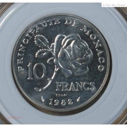 ESSAI 1982 10 FRANCS " MONACO GRACE KELLY", lartdesgents.fr