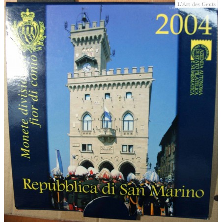 COFFRET BU - 1 cent à 2€  2004 - SAN MARINO, lartdesgents.fr