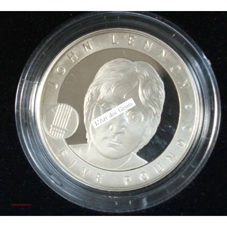 (1) COFFRET BE - 5 pounds 2010 John LENNON - THE ROYAL MINT, lartdesgents.fr