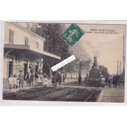 CPA 84 Cheval Blanc – La gare – Arrivée du train de Pertuis  - CP84-27