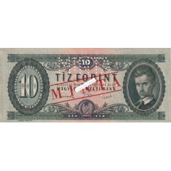 Billet Hongrie Spécimen - 10 Forint 24-10-1949 MINTA N° A037 071705