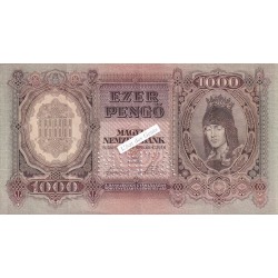 Billet Hongrie Spécimen - 1000 Pengo 24-02-1943 MINTA N° F000 000000
