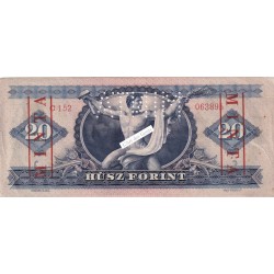 Billet Hongrie Spécimen - 20 Forint 24-10-1949 MINTA N° C152 063895