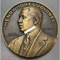 Médaille Henry MOREL JOURNEL Président C.C. de Lyon (erreur) par André LAVRILLIER,  lartdesgents.fr