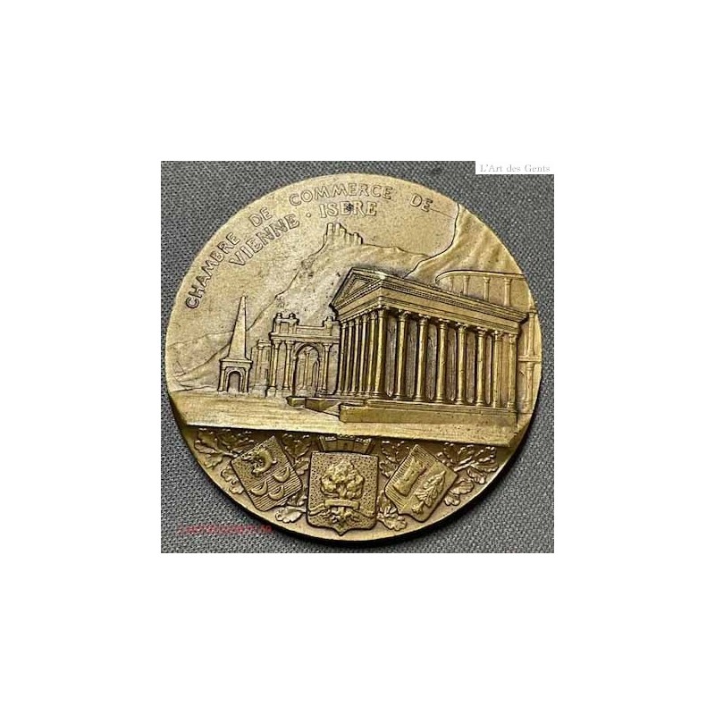 Médaille CHAMBRE DE COMMERCE de VIENNE ISERE 1938 par L. PENIN,  lartdesgents.fr