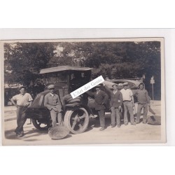 CARTE PHOTO 13 MARSEILLE Camion vendeur de panier en osier