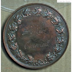 Médaille" Médaille "3ème prix d'ornement" 1861, attribué à Pétua (24), lartdesgents.fr